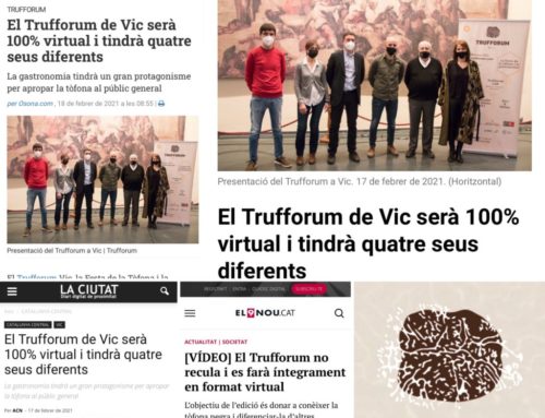 Las actividades de Trufforum 2021 en Vic, Cataluña, en la prensa