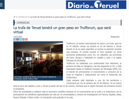 La truffe de Teruel aussi dans # Trufforum2021